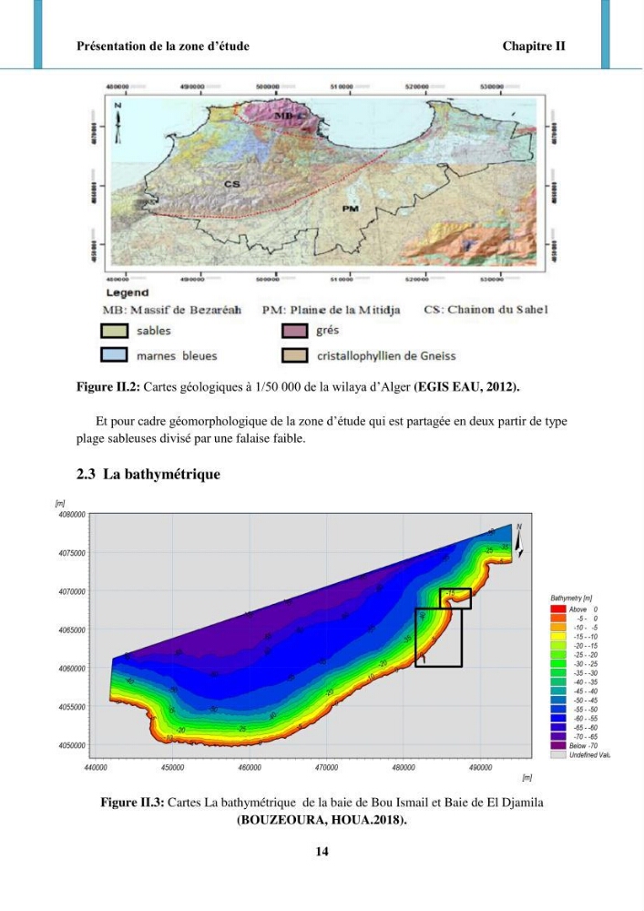 Impact des forçages météorologiques et anthropiques sur la dynamique morpho-sédimentaire du littoral Ouest Algérois: