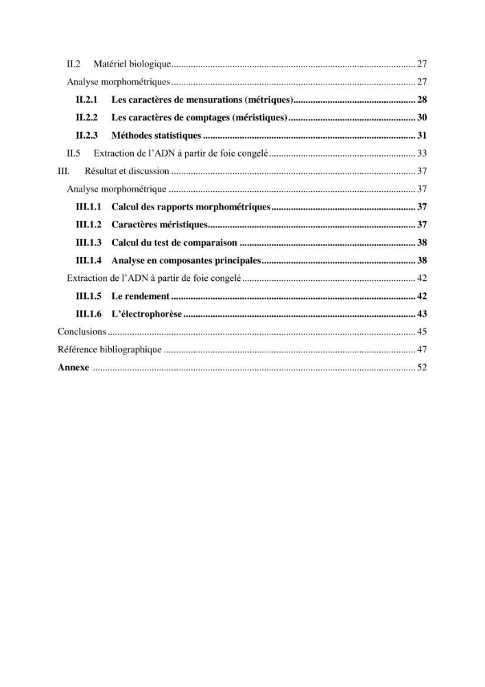 Contribution à la différenciation morphométrique et génétique des carassins communs (Carassius carassius):