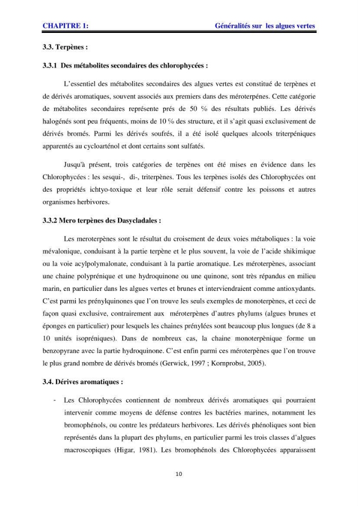 Apport pharmaceutique des algues marines en antioxydants naturels