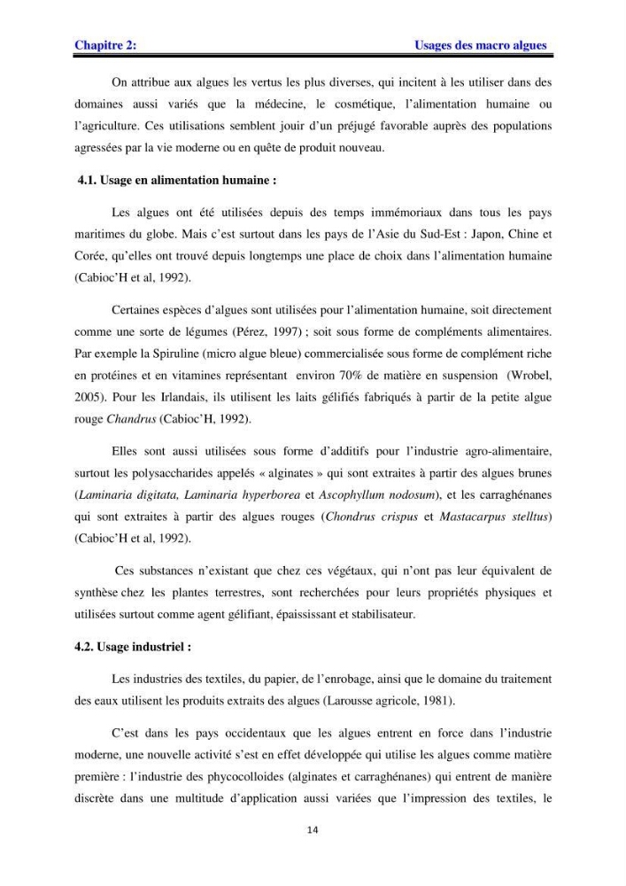 Apport pharmaceutique des algues marines en antioxydants naturels