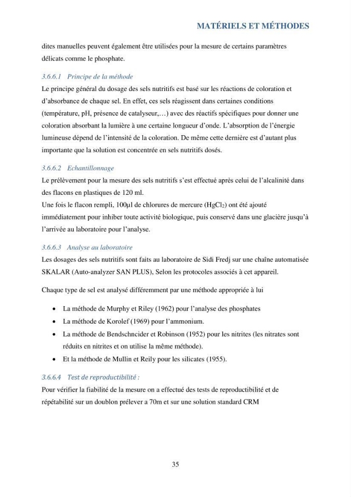 Contribution à l’étude du cycle annuel des flux air-mer en CO2 et à l’évaluation de l’état d’eutrophisation de la baie de Bou Ismail: