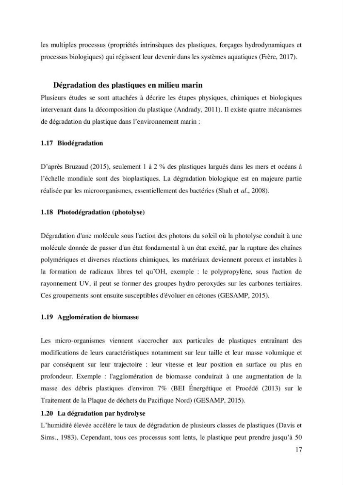 Caractérisation des déchets plastiques sur des sites pilotes le long de la côte de la wilaya d’Alger