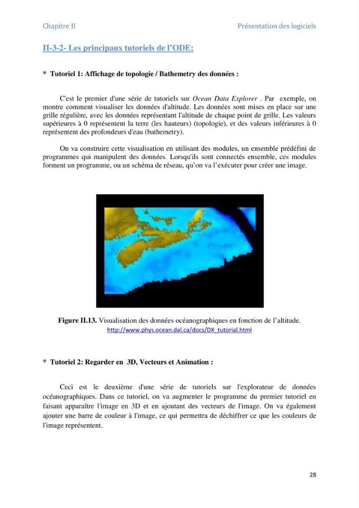 Inventaire des outils logiciels pour le traitement et la gestion d\'une base de données marine et cotière