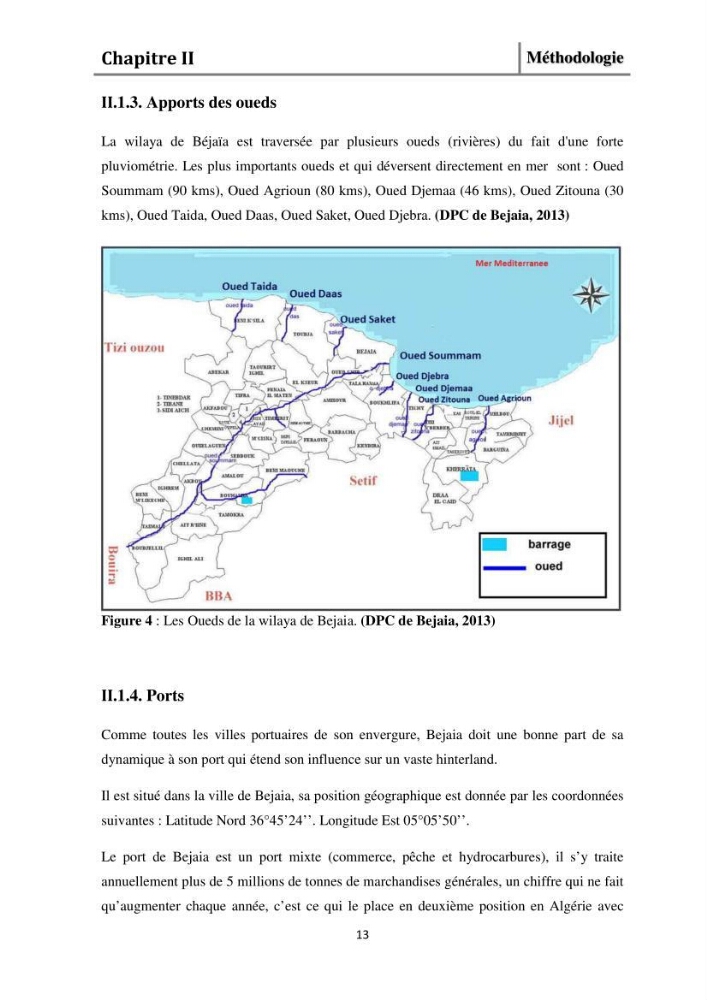 Evaluation de l\'état de mise en oeuvre de la loi 02-02 du 5 février 2002 relative à la protection et à la valorisation littorale dans la wilaya de Bejaia