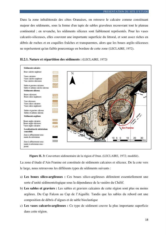 Contribution a la connaissance de la morphologie et de la dynamique sedimentaire de la côte Ouest d\'Algerie,plage d\'Ain Franine, Oran