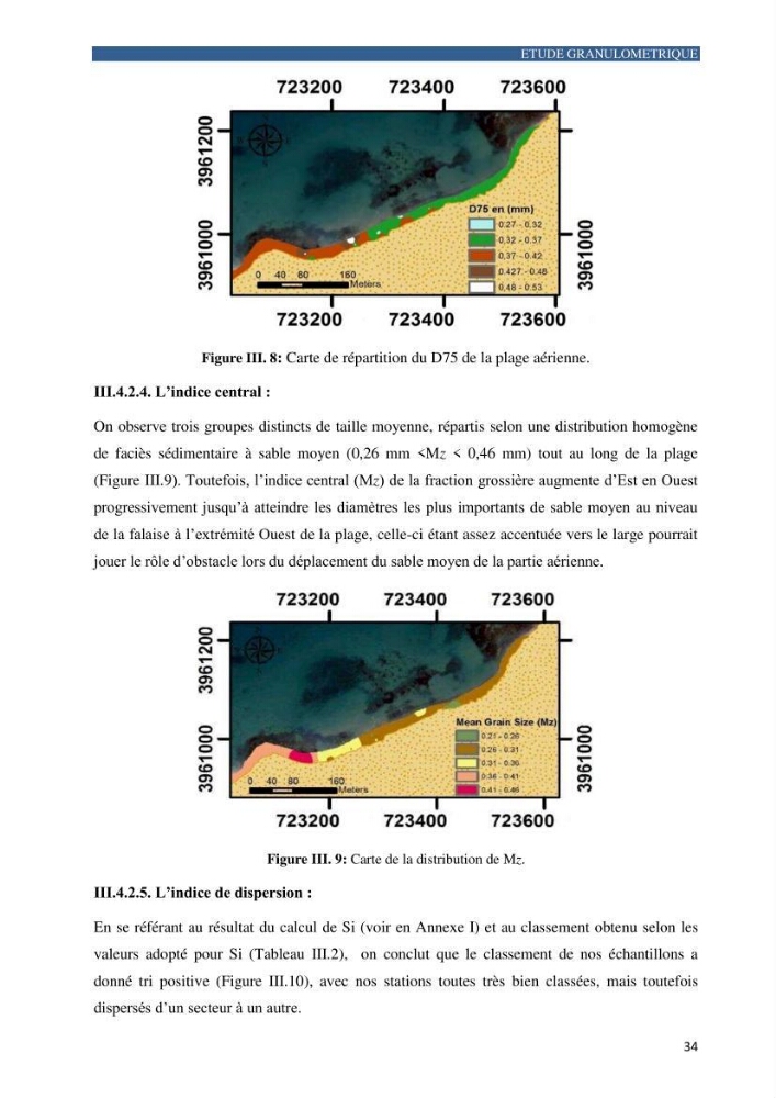 Contribution a la connaissance de la morphologie et de la dynamique sedimentaire de la côte Ouest d\'Algerie,plage d\'Ain Franine, Oran