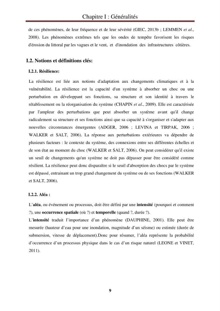 Calcul de l\'indice de vulnérabilité côtière de la baie d\'El Djamila