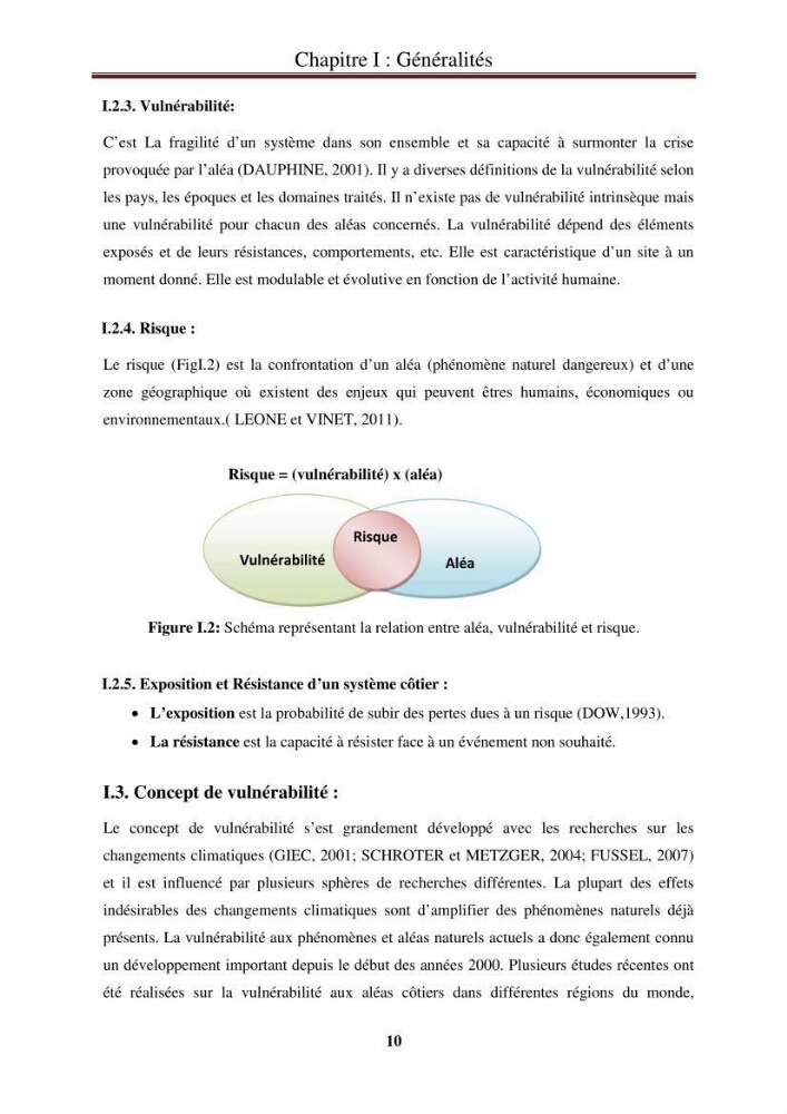 Calcul de l\'indice de vulnérabilité côtière de la baie d\'El Djamila