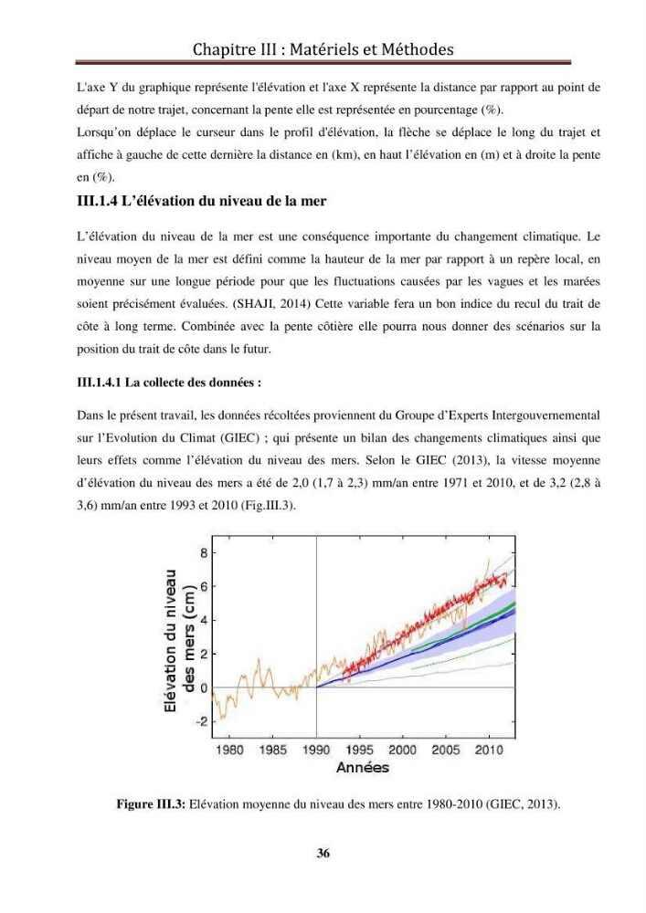 Calcul de l\'indice de vulnérabilité côtière de la baie d\'El Djamila