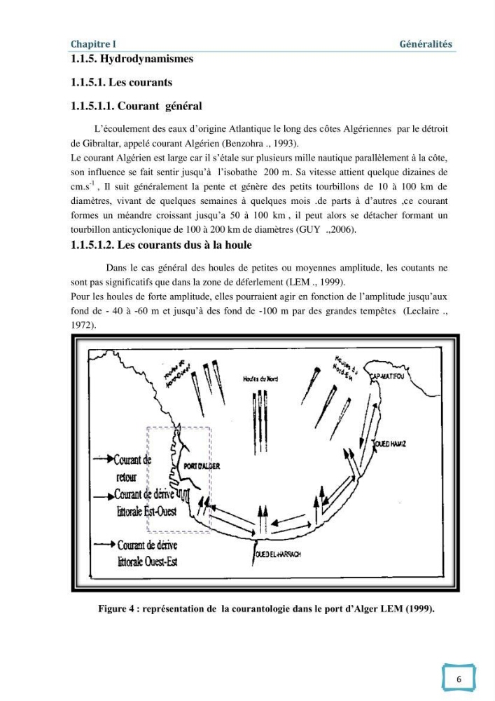 Contribution à l\'étude des paramètres physcio-chimiques et bactériologiques des eaux du port d\'Alger