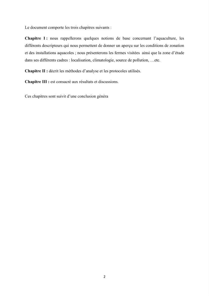 Caractérisation de l\'aquaculture marine au niveau de la côte ouest Algérienne: état actuel et perspectives de développement