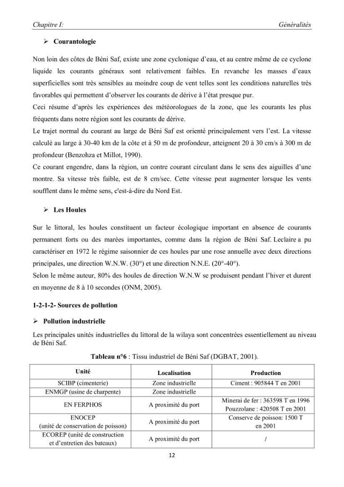 Caractérisation de l\'aquaculture marine au niveau de la côte ouest Algérienne: état actuel et perspectives de développement