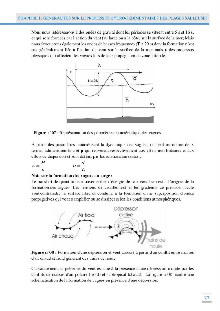 Analyse statistique de l\'evolution morphodynamique des plages ( plage de boumerdès Ouest)