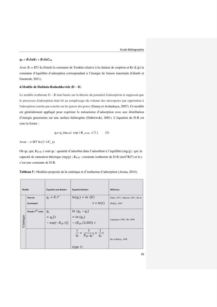 Dépollution d’une eau contaminée par les ions chrome à partir de charbon actif en grains