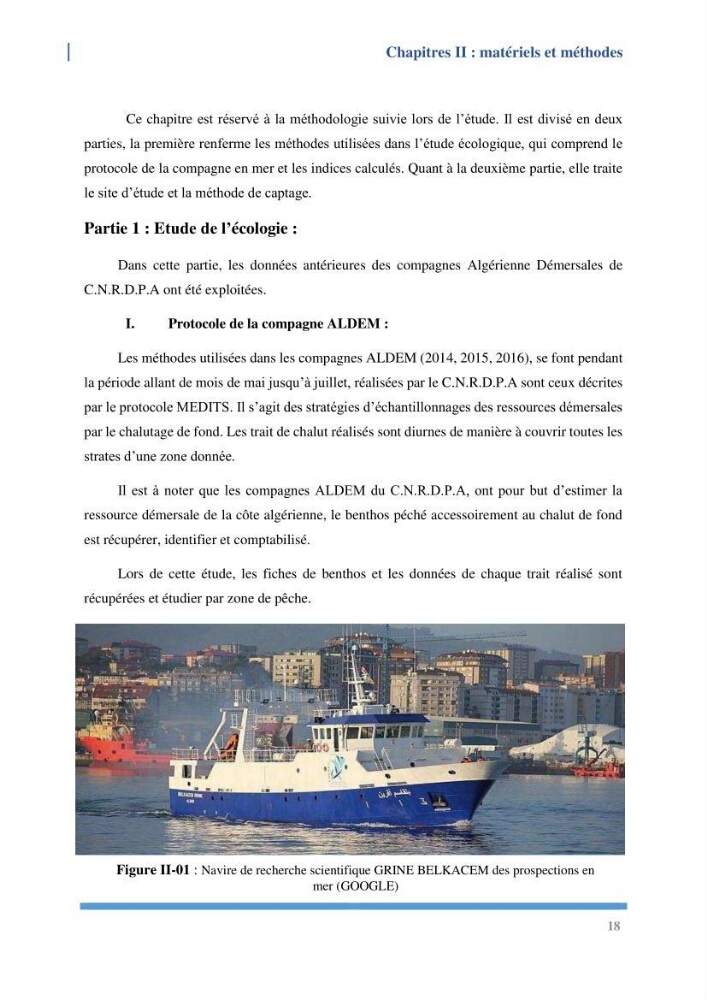 Etude de l’écologie et des Potentialités Aquacoles d’un Mollusque Bivalve Chlamys varia (Linnaeus, 1758) dans la baie de Bou Ismail