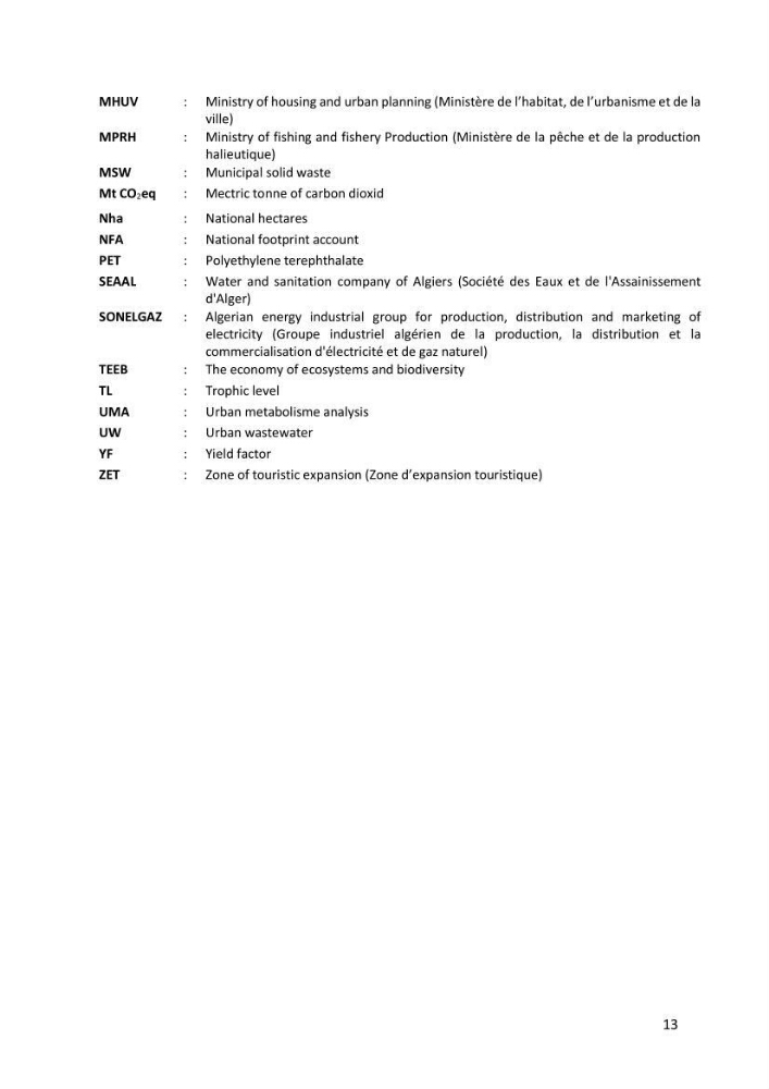 Algerian coastal and marine ecological footprint assessment: feasibility and constraints