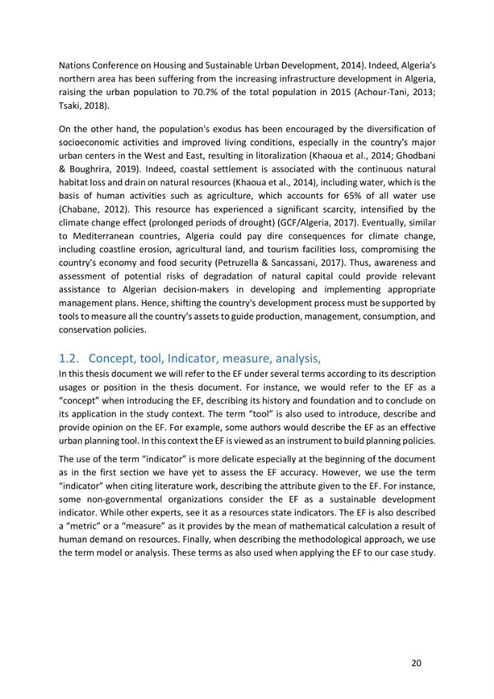 Algerian coastal and marine ecological footprint assessment: feasibility and constraints
