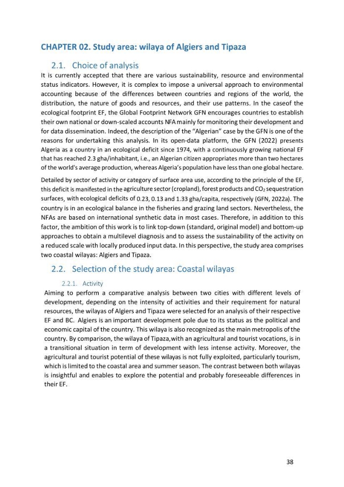 Algerian coastal and marine ecological footprint assessment: feasibility and constraints