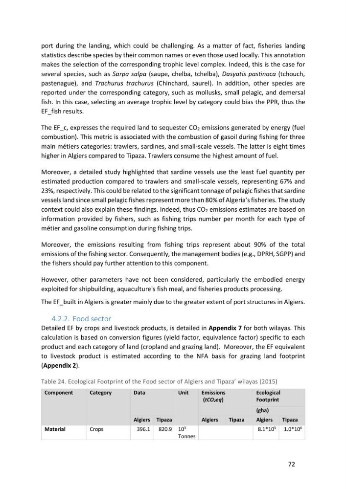 Algerian coastal and marine ecological footprint assessment: feasibility and constraints