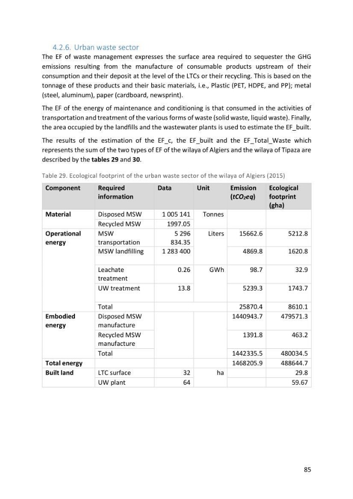 Algerian coastal and marine ecological footprint assessment: feasibility and constraints