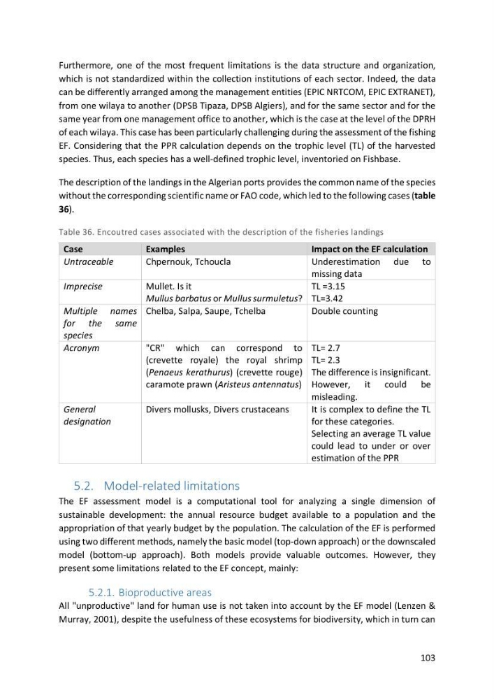 Algerian coastal and marine ecological footprint assessment: feasibility and constraints