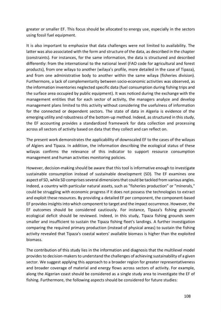 Algerian coastal and marine ecological footprint assessment: feasibility and constraints