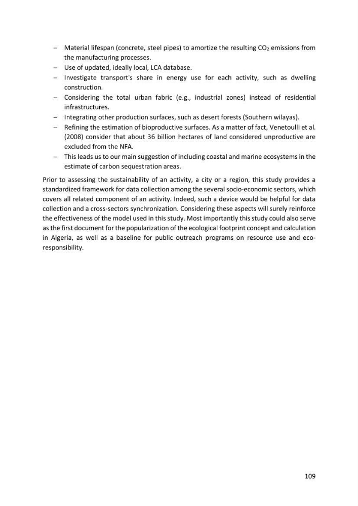 Algerian coastal and marine ecological footprint assessment: feasibility and constraints