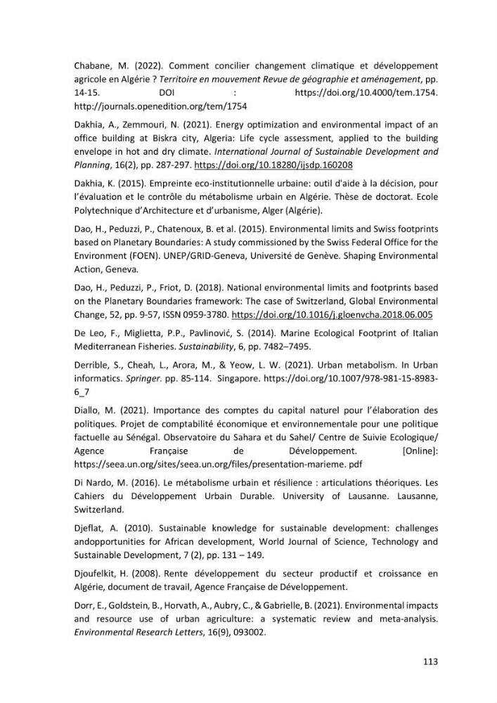 Algerian coastal and marine ecological footprint assessment: feasibility and constraints