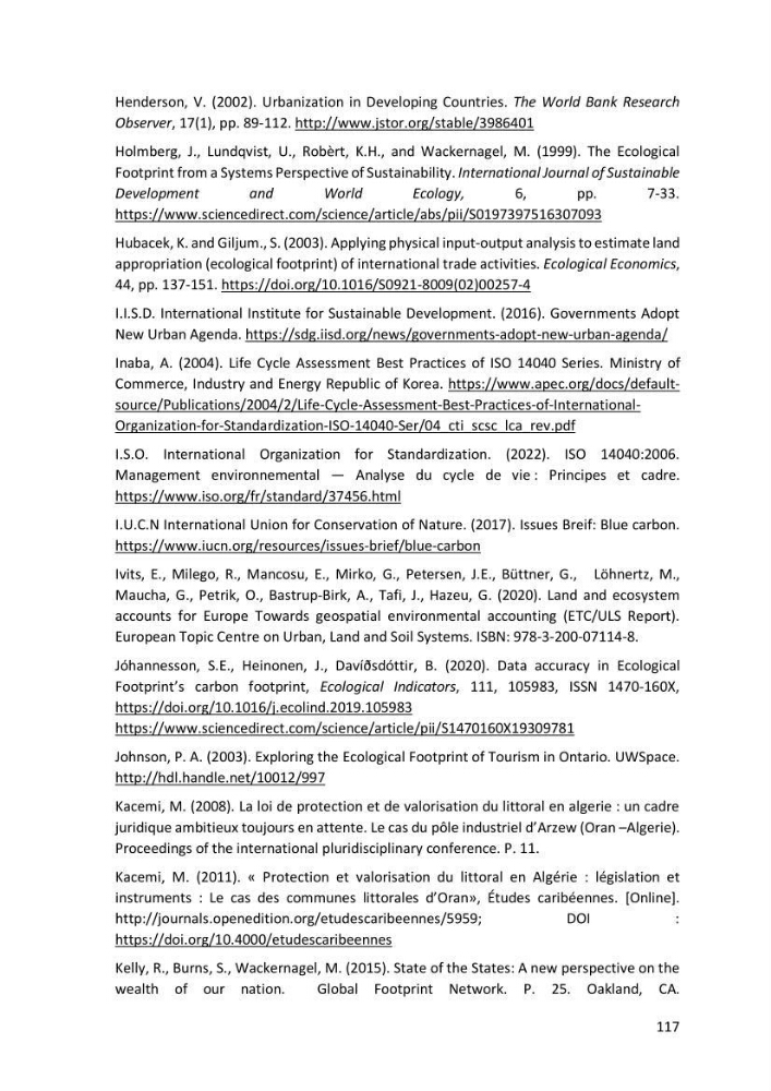 Algerian coastal and marine ecological footprint assessment: feasibility and constraints
