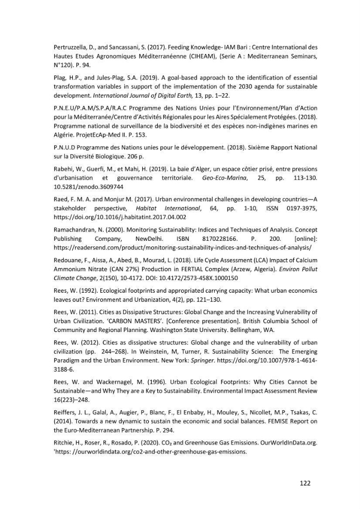 Algerian coastal and marine ecological footprint assessment: feasibility and constraints