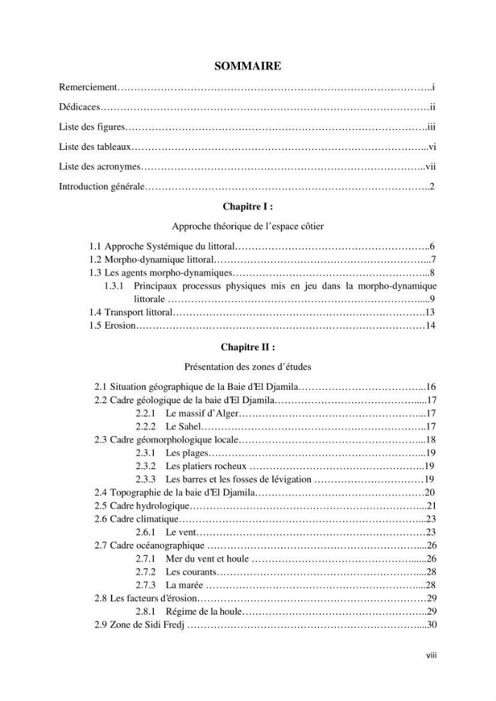 Influence des ouvrages portuaires et de protection sur l\'équilibre du littoral centre Algerien