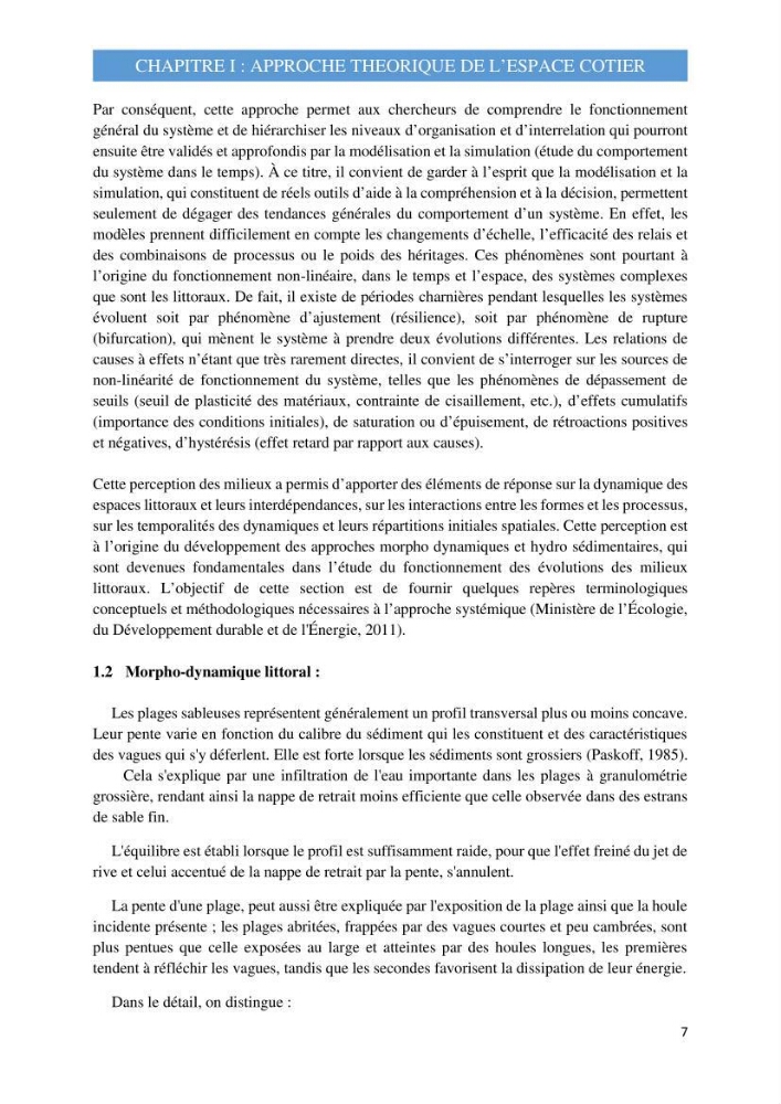 Influence des ouvrages portuaires et de protection sur l\'équilibre du littoral centre Algerien
