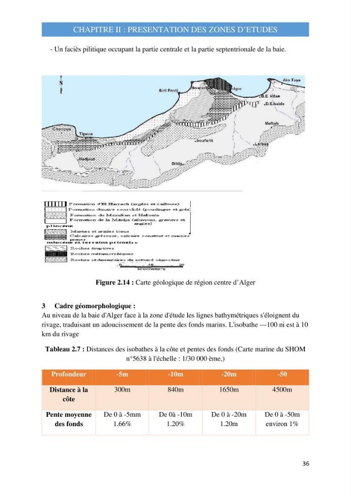 Influence des ouvrages portuaires et de protection sur l\'équilibre du littoral centre Algerien