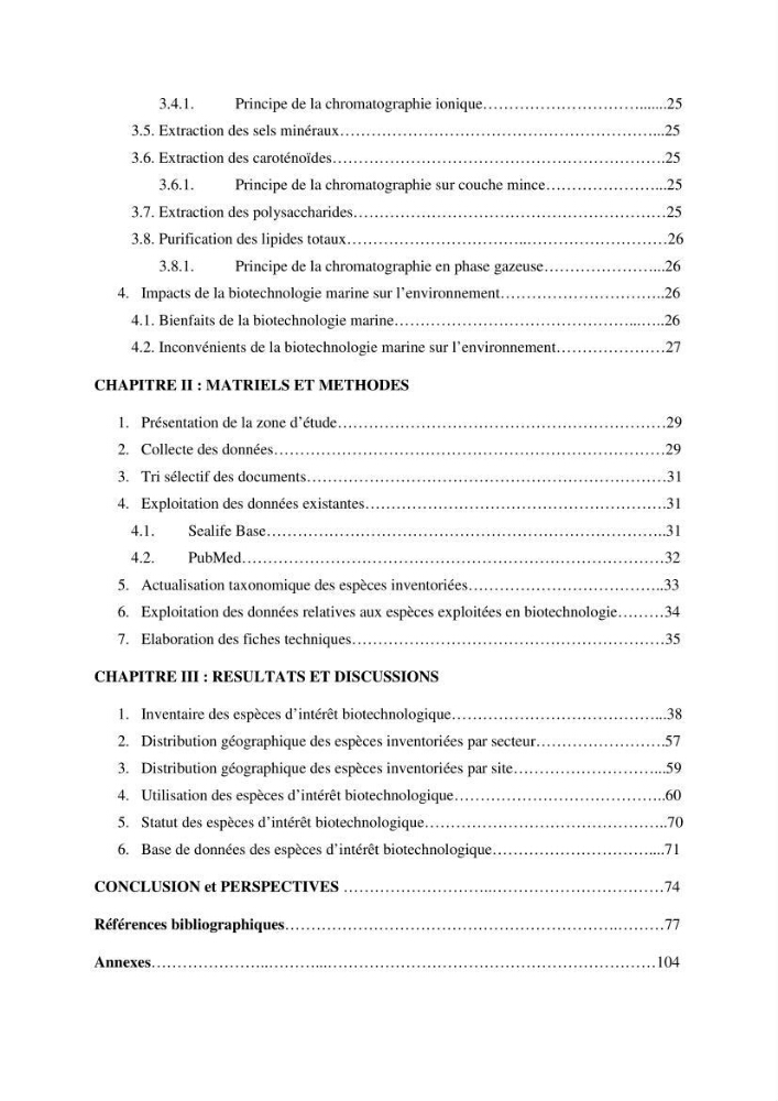 Mise en évidence de la faune marine d’intérêt biotechnologique de la côte algérienne.: