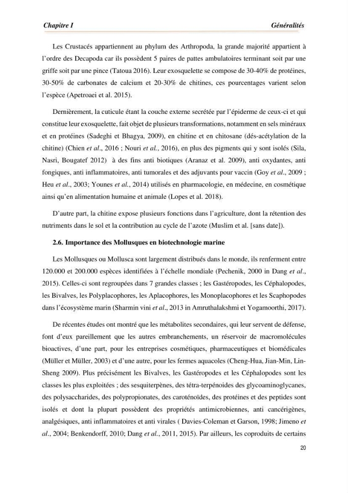 Mise en évidence de la faune marine d’intérêt biotechnologique de la côte algérienne.: