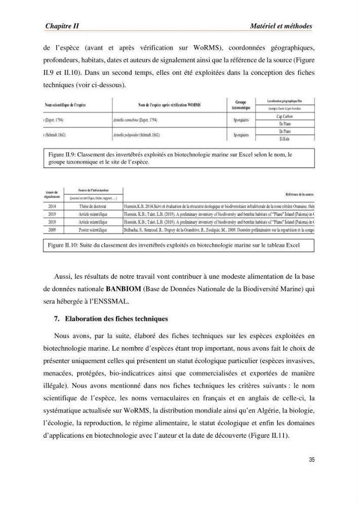 Mise en évidence de la faune marine d’intérêt biotechnologique de la côte algérienne.: