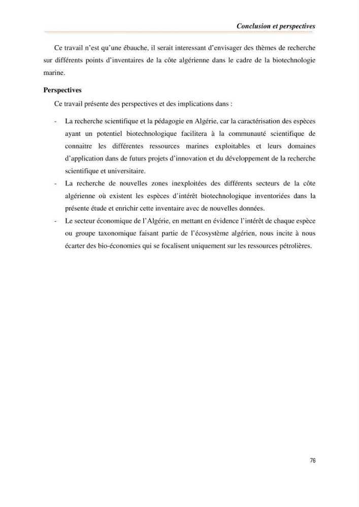 Mise en évidence de la faune marine d’intérêt biotechnologique de la côte algérienne.: