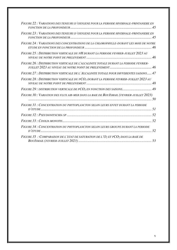 Contribution à l’étude du cycle annuel des flux air-mer en CO2 et l’évaluation de l’état de l’eutrophisation dans la baie de Bou Ismail