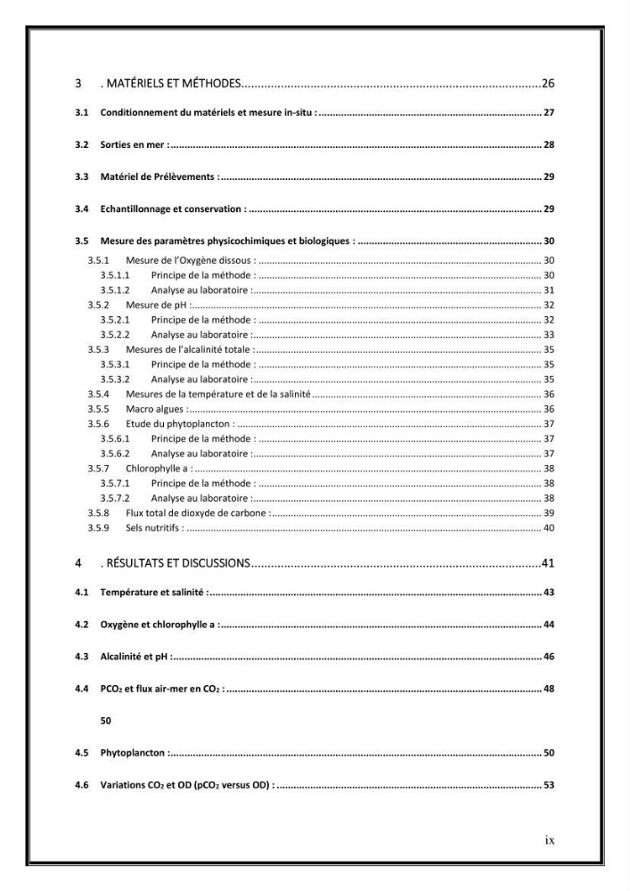 Contribution à l’étude du cycle annuel des flux air-mer en CO2 et l’évaluation de l’état de l’eutrophisation dans la baie de Bou Ismail