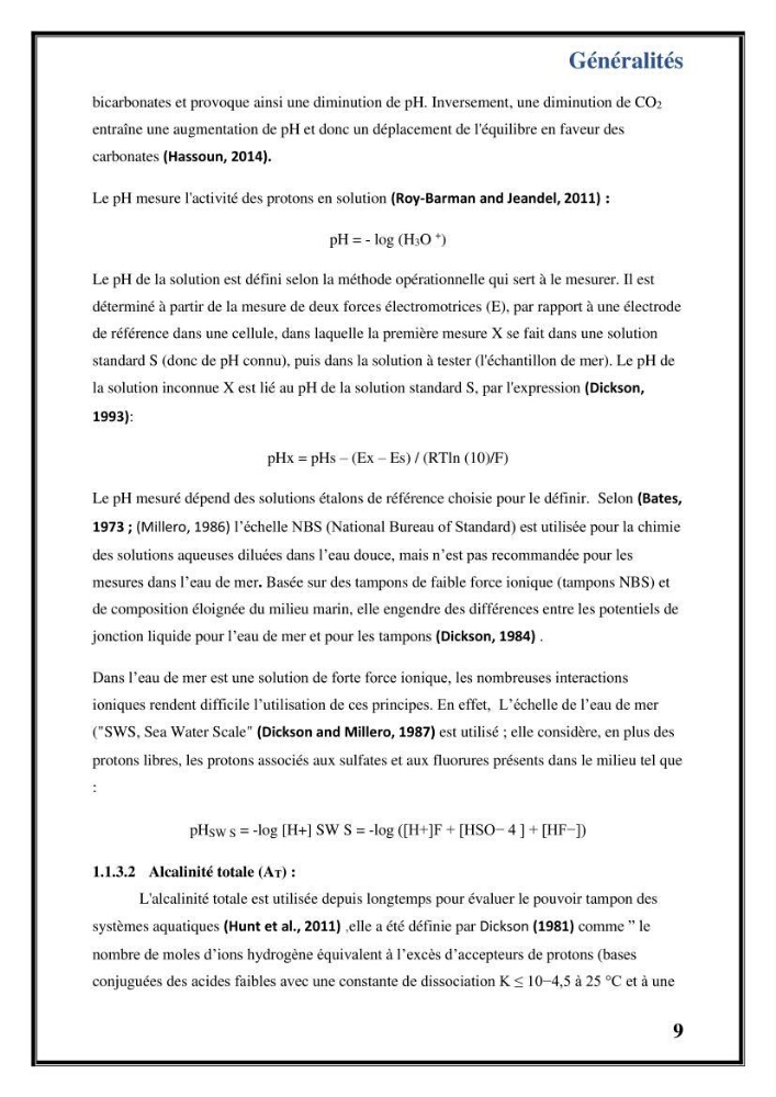 Contribution à l’étude du cycle annuel des flux air-mer en CO2 et l’évaluation de l’état de l’eutrophisation dans la baie de Bou Ismail
