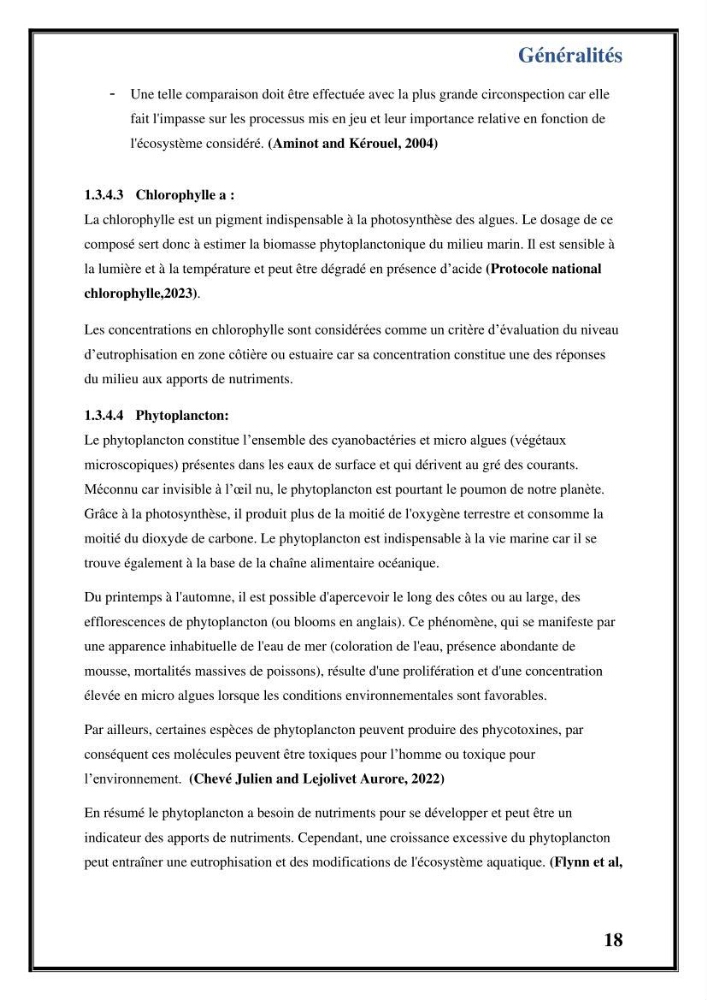 Contribution à l’étude du cycle annuel des flux air-mer en CO2 et l’évaluation de l’état de l’eutrophisation dans la baie de Bou Ismail