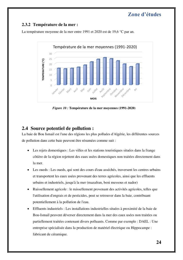Contribution à l’étude du cycle annuel des flux air-mer en CO2 et l’évaluation de l’état de l’eutrophisation dans la baie de Bou Ismail