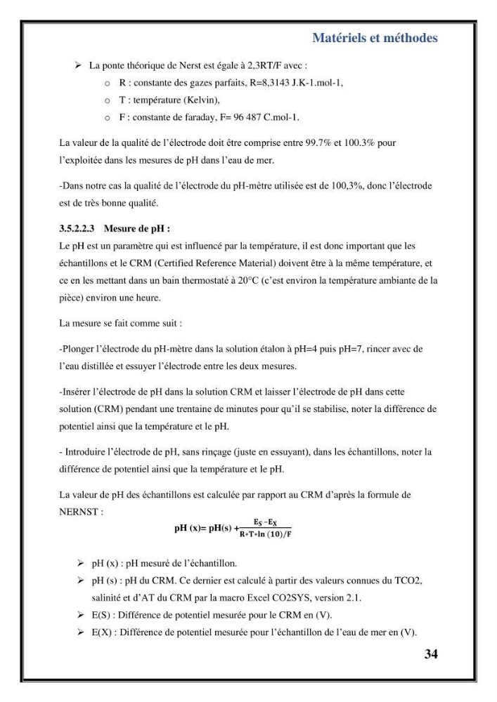 Contribution à l’étude du cycle annuel des flux air-mer en CO2 et l’évaluation de l’état de l’eutrophisation dans la baie de Bou Ismail