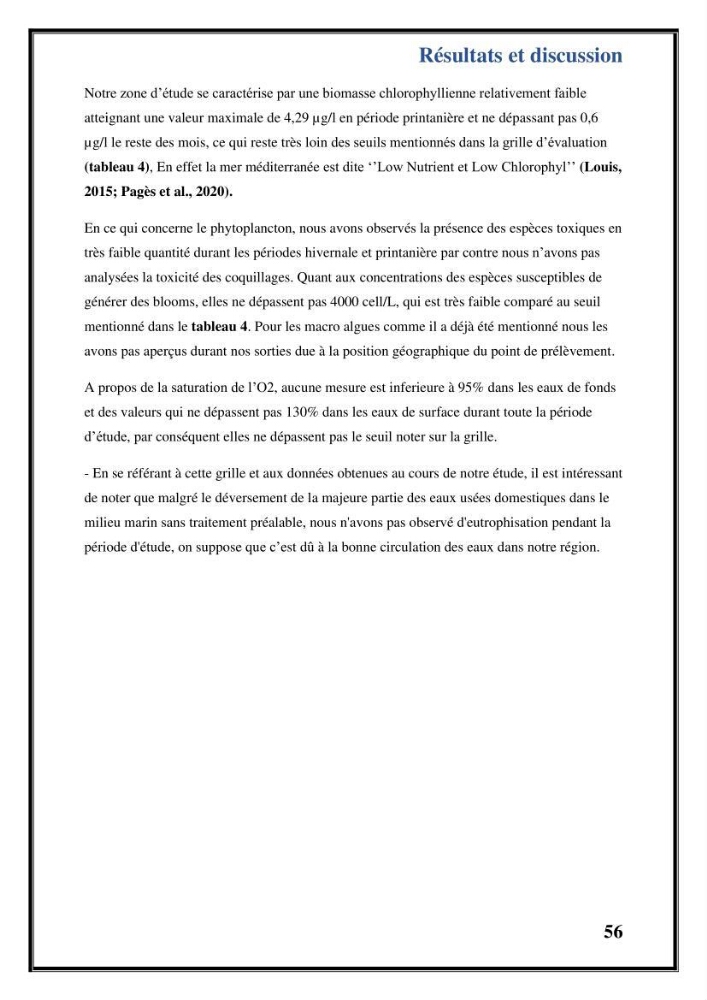Contribution à l’étude du cycle annuel des flux air-mer en CO2 et l’évaluation de l’état de l’eutrophisation dans la baie de Bou Ismail