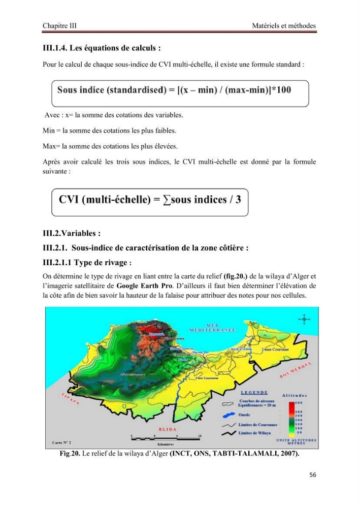 Apport de la variable socio-économique sur l\'évaluation de la vullnérabilité côtière: cas la baie d\'Alger