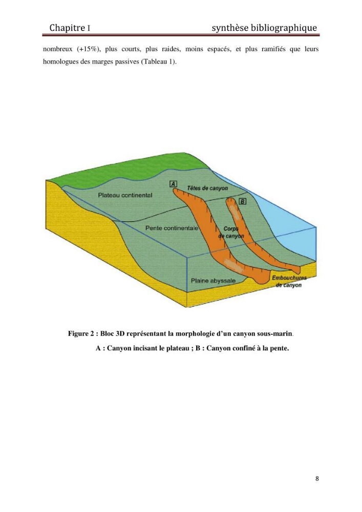 Processus d’initiation et d’évolution des canyons sous-marins le long de la marge continental du Golf de Bejaia