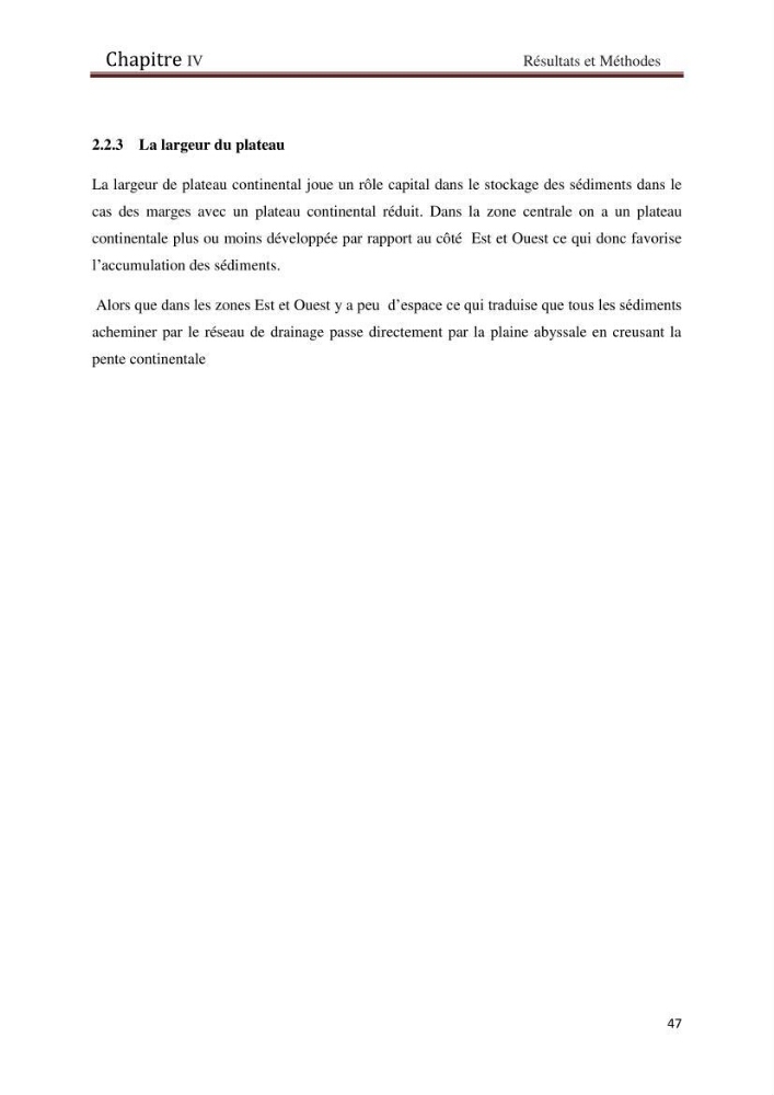Processus d’initiation et d’évolution des canyons sous-marins le long de la marge continental du Golf de Bejaia