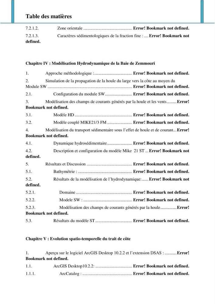 Processus mis en jeu dans l\'évolution morpho-dynamique de la baie de Zemmouri