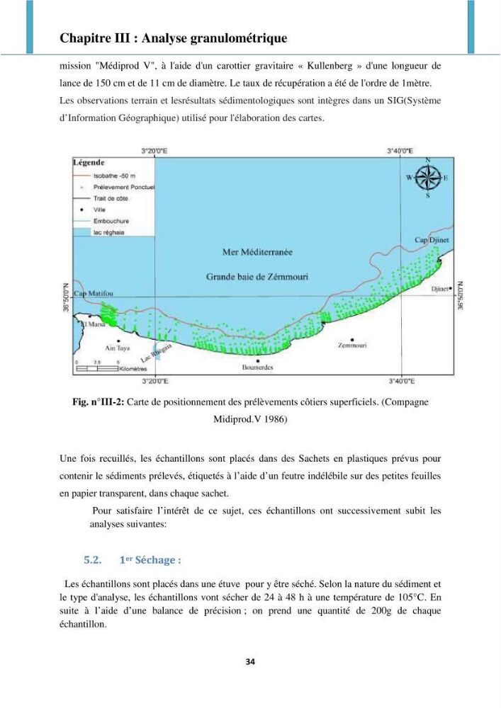 Processus mis en jeu dans l\'évolution morpho-dynamique de la baie de Zemmouri