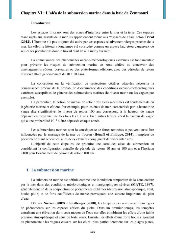 Processus mis en jeu dans l\'évolution morpho-dynamique de la baie de Zemmouri